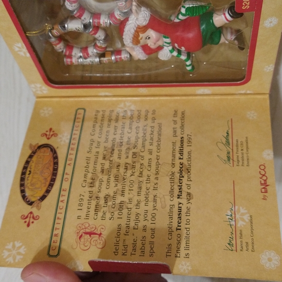 Vintage 1997 Campbell's Treasury Masterpiece Editions Ornament - Picture 3 of 5